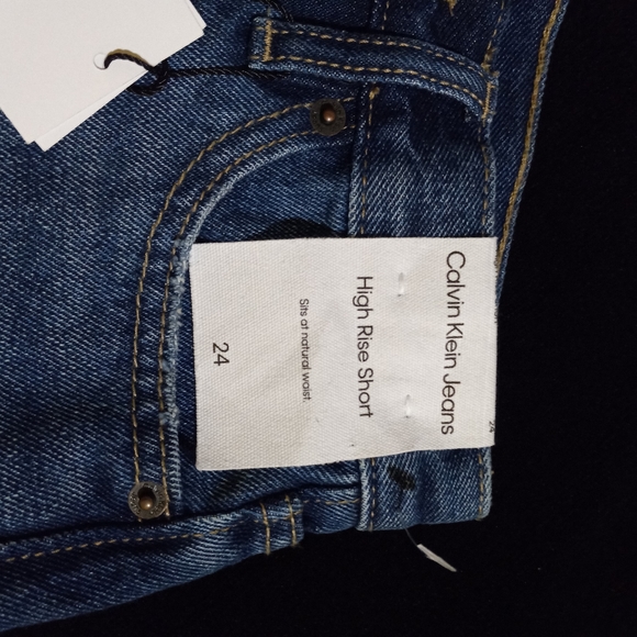 Calvin Klein Jeans Denim Woman Shorts Size 4 - Picture 6 of 7